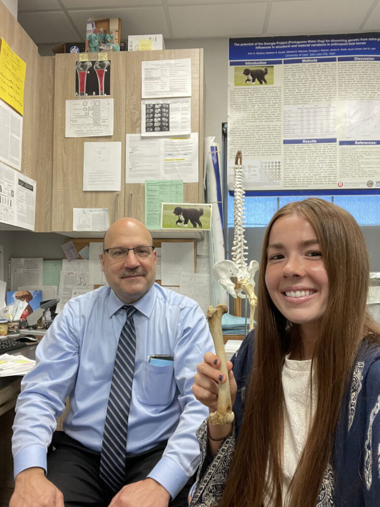 Dr. Skedros with Merri Luczak